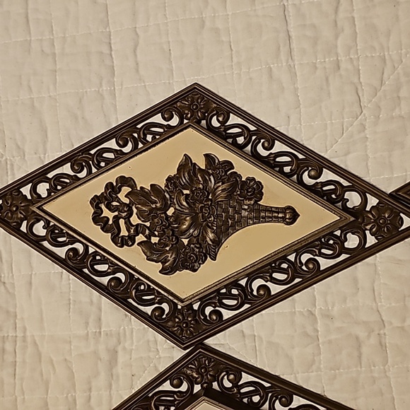 Vintage wall decor plastic diamond shaped from 1970's - Picture 4 of 7